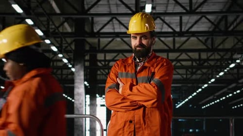 Portrait Mechanical Engineer Monitoring Performance Manufacturing Process