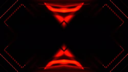 Orange And Red Neon Electric Light And Flashing Signals Background Vj Loop In 4K