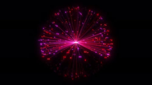 Cyber AI Brain Sphere Dense Activity Seamless Loop