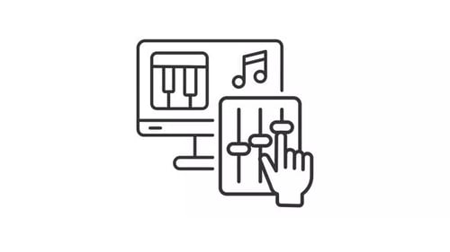 Sound control line animation