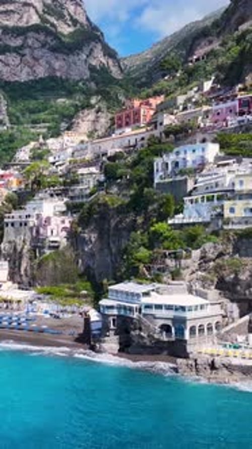 Côte amalfitaine à Positano à Salerne en Italie.