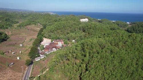 Karst Hills Gunung Kidul view from above
