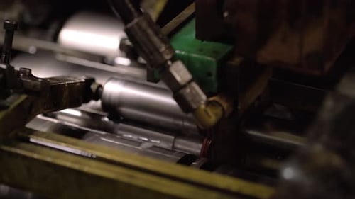 Close up, milling process