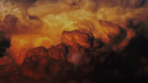 Cumulonimbus et orages au coucher ou au lever du soleil