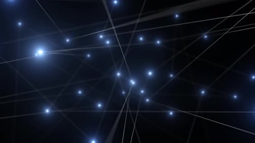 Plano de fundo de linha abstrata de tecnologia de rede