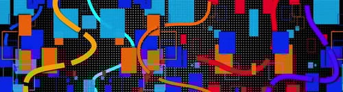 Dynamic Abstract Geometric Shapes and Lines Loop Background