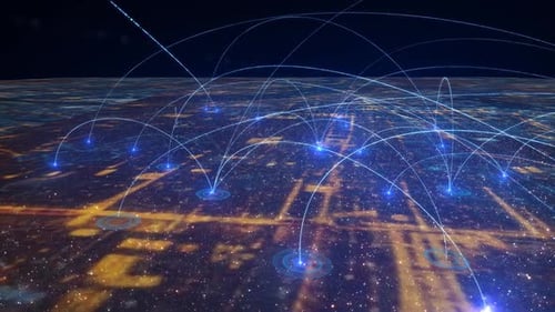 Network Signal Cover City 5G