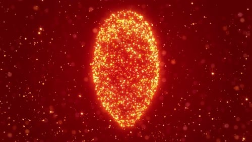 Elegant Sparkling Heart Particle Loop Animation Background