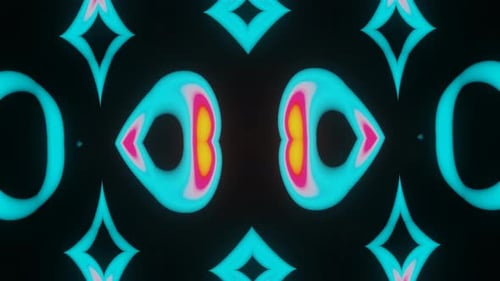 Abstract Vibrant Morphing Shapes Seamless Background Loop