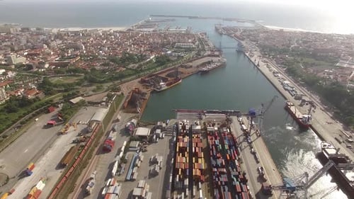 Versandbehälter. Leixões, Matosinhos, Portugal