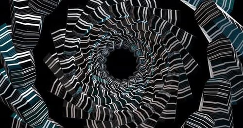Animación de túnel de color abstracto 4K VJ 30