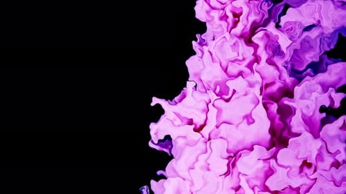 Glitter Paint Texture Black Background Nail Polish Shimmering Pink Fluid Motion Overlay