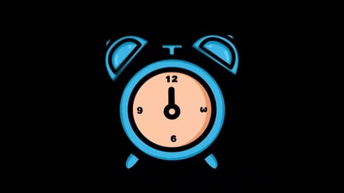 Alarm Clock Ringing On Alpha Channel