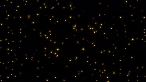 Golden Twinkling Particles Overlay Loop