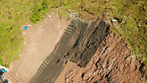 Rockfall Protection Netting Safety Wire Mesh in the Mountains