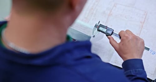 Measuring Aluminum Part Dimensions with Digital Caliper