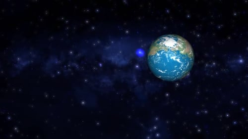 Earth planet, earth planet with space