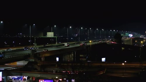 Multilevel Transport Interchange in Night Time