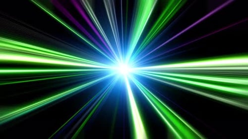 Green & Blue Strobe Lights