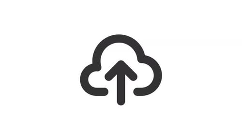 Animated Cloud Upload Line Ui Icon