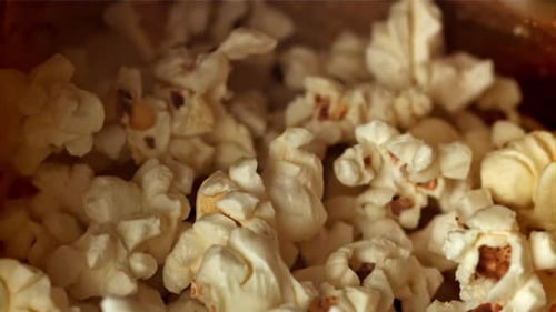 The Popcorn Inside the Paper Bag Hits the Walls Filmed on a Highspeed Camera at 1000 Fps
