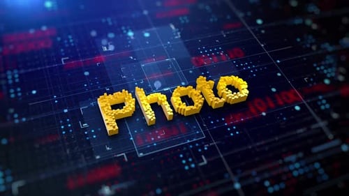 Pixelated Word Photo