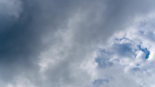 Dramatic Puffy Clouds in a Blue Sky
