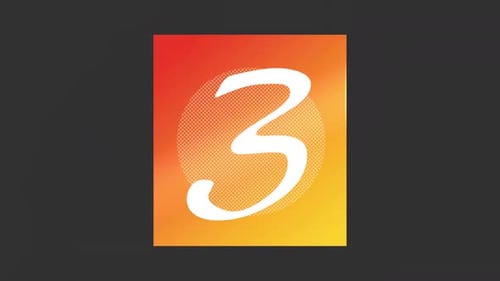 Modern Page Curl Number Reveal Animation