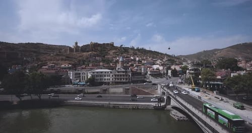 Timelapse Day Life In The Center Of Tbilisi