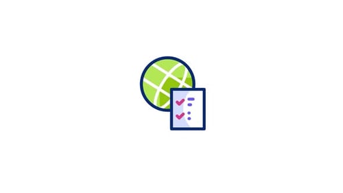 Global Task Management Flat Design Icon Animation
