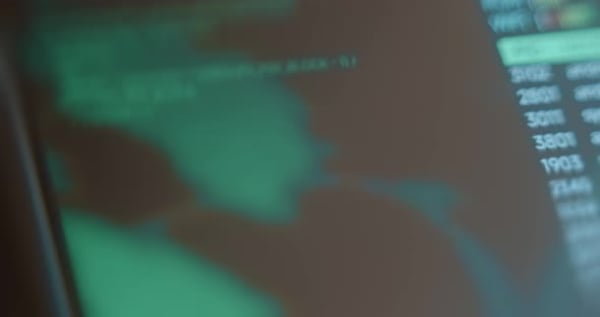 Stream of Binary and Alphanumeric Code Within a User Interface ...