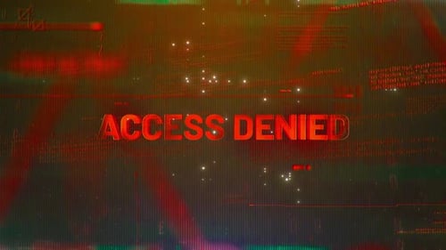 Access Denied Word On High Technology Futuristic Background