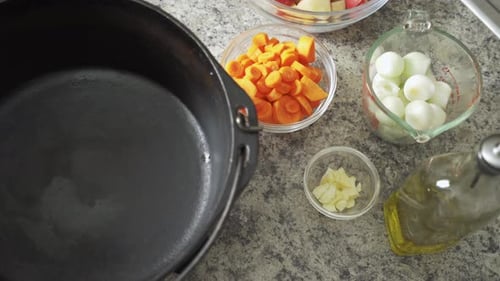 Tester la chaleur provenant du pot en fonte.