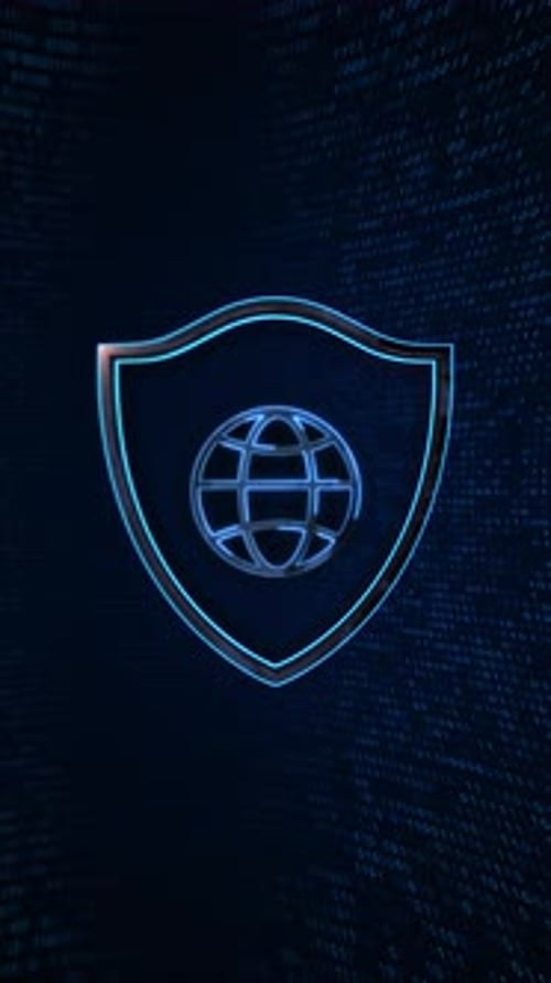 Cybersecurity Global Shield Protection of Global Networks and Data Digital Defenses Protecting Users