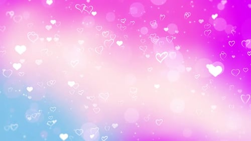 Bunter Valentinstag-Herz-Hintergrund Loop V3