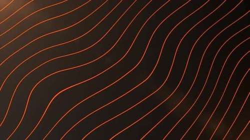 Abstract Orange Wavy Lines Motion Background Animation