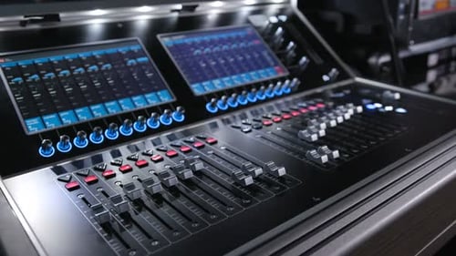 Electric Machine on Table for Working of Sound Designer or Club Dj