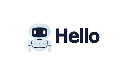 Chatbot Hello Text Animation HD On Alpha