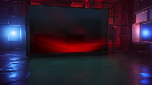 Modern Virtual Studio Design: 3D Virtual Set Studio for Captivating Multimedia Presentation