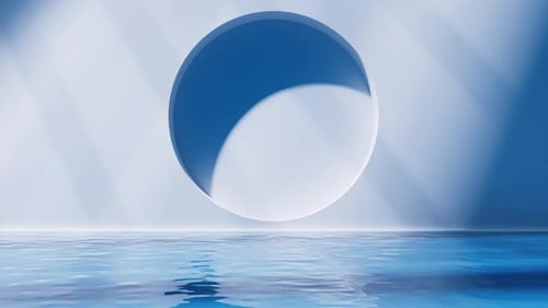 Chambre lumineuse avec eau à l'intérieur