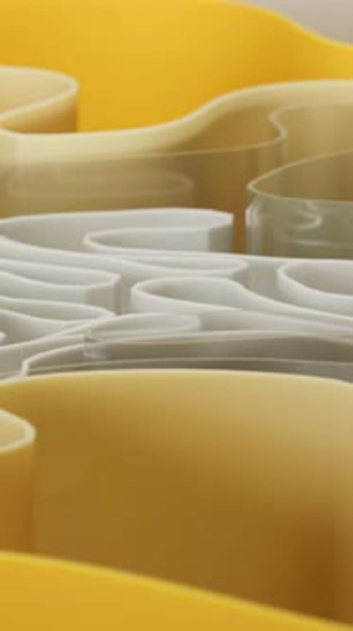 Fluid Abstract Wavy Ribbons Seamless Loop Motion Background