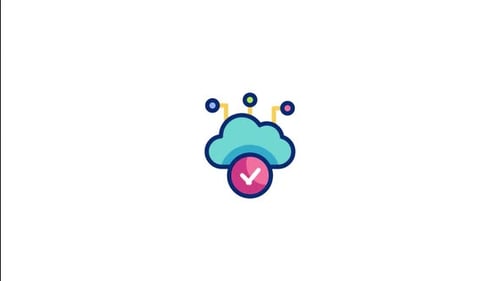 Animated Cloud Technology Status Icon
