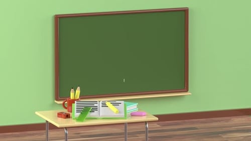 School Classroom 4K Animation