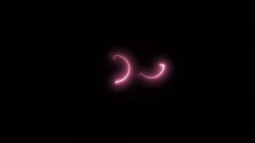 Icône en forme de flèche lumineuse et symbole en forme de flèche