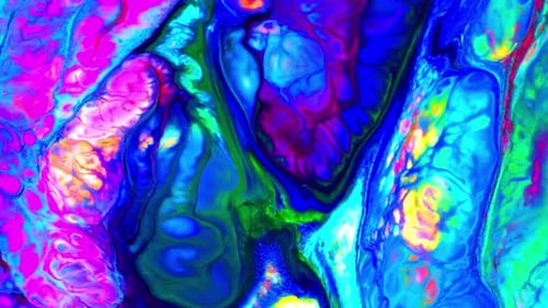 Swirling Abstract Colors with Mesmerizing Fluid Motion