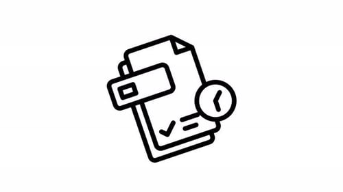 Animation Clock Survey Icon