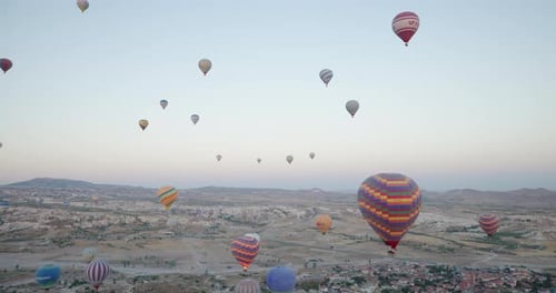 Hot Air Balloon Spectacle in Cappadocia, Turkey