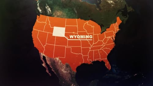 Animated Globe Zooming to USA Map State Highlight