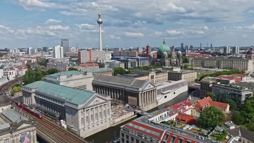 Aerial view of mitte district in Berlin , Germany
