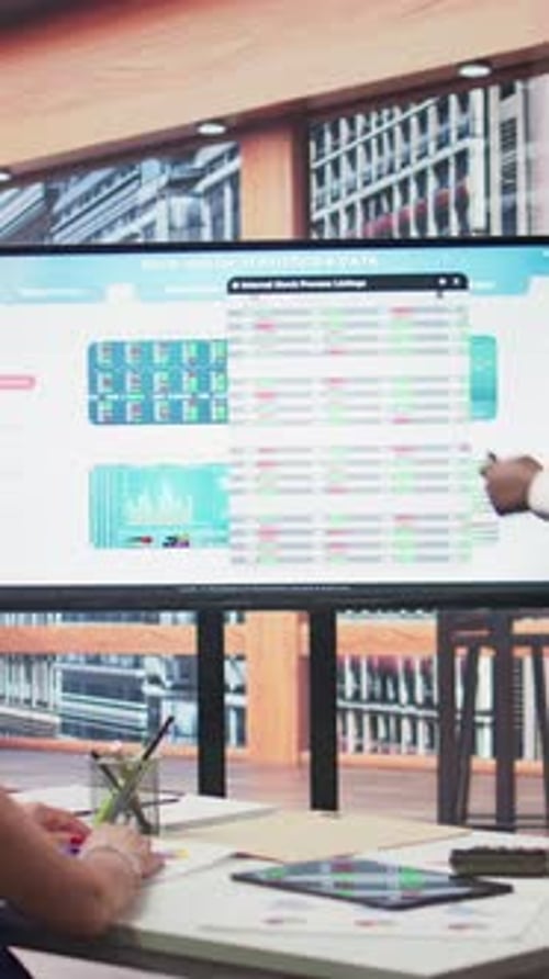 Corporate Presentation in a Bright Urban Office Space